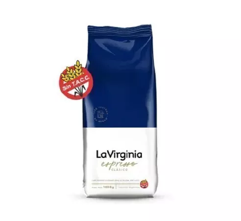 Café en grano tostado La Virginia Clásico x 1kg